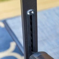 7pc Outdoor Dining Set With 7 Position Adjustable Folding Chairs & Metal Rectangle Table With Umbrella Hole - Captiva Designs -Outdoor Comfort Deals Store GUEST ac5213c3 92c2 4e4f 8808 3ecf5c78f7b4