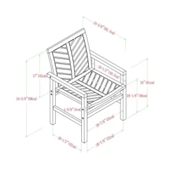 2pk Slatted Chevron Acacia Wood Patio Chairs - Saracina Home 32 2pk Slatted Chevron Acacia Wood Patio Chairs - Saracina Home -Outdoor Comfort Deals Store GUEST ac9cf103 4696 48de 9184 d9f109cbf904