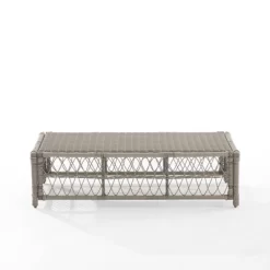 Thatcher Outdoor Rectangular Coffee Table Creme/Driftwood - Crosley -Outdoor Comfort Deals Store GUEST ad8a78bf 4a7f 4d44 b49d 179e84ff7390