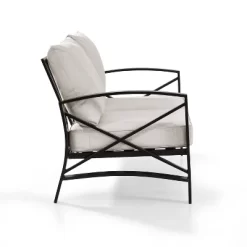 Kaplan Outdoor Metal Loveseat - Oatmeal/Bronze - Crosley -Outdoor Comfort Deals Store GUEST afbb4056 f387 4706 859e b3e2e82a00c5