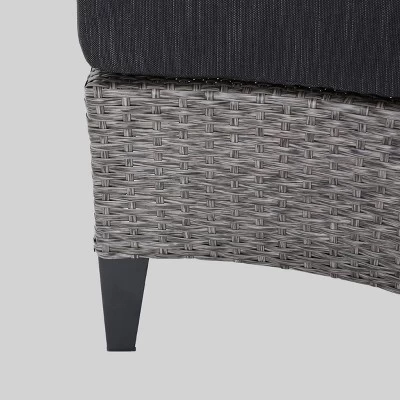 Navagio 5pc Wicker Sofa Set Gray/Dark Gray - Christopher Knight Home 4 Navagio 5pc Wicker Sofa Set Gray/Dark Gray - Christopher Knight Home - Image 4