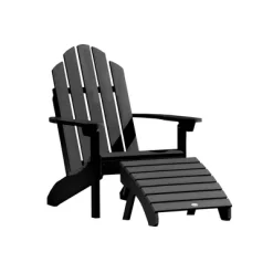 Westport 2pc Folding Adirondack Chair With Ottoman - Highwood -Outdoor Comfort Deals Store GUEST b058ee03 5be7 44aa 98b6 bb4e79ceafec