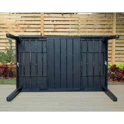 Outdoor Expandable Rectangle Steel Dining Table - Captiva Designs -Outdoor Comfort Deals Store GUEST b079f64c 375c 4ad3 9601 55855ef6bf36