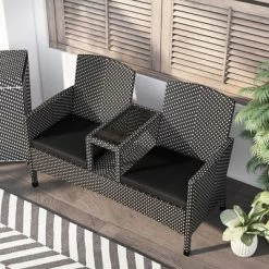 2pc Maksville Aluminum Patio Loveseat & Trash Can - MiBasics -Outdoor Comfort Deals Store GUEST b2f5ee04 eaf4 4a2c be2f 423d218b0047