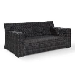 Beaufort Outdoor Wicker Loveseat - Mist - Crosley -Outdoor Comfort Deals Store GUEST b32bd5e3 b09b 4cea a252 13089f773210