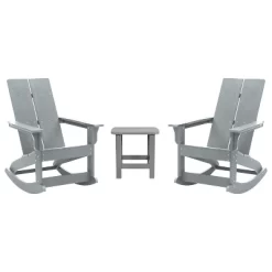 Flash Furniture Set Of 2 Finn Modern Commercial Grade All-Weather 2-Slat Poly Resin Rocking Adirondack Chairs With Side Table -Outdoor Comfort Deals Store GUEST b43f09c0 bf89 4c8f 9afd 402c7c8d526d