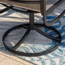 5pc Patio Set With Steel Table With 2" Umbrella Hole & Steel 360 Swivel Sling Arm Chairs - Captiva Designs -Outdoor Comfort Deals Store GUEST b4d9ef2c 253c 474d 9ebe 2e175d2106e1