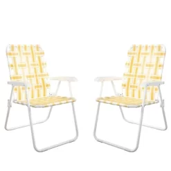 Priscilla Outdoor Folding Chair - Yellow - Novogratz -Outdoor Comfort Deals Store GUEST b689579b cdb5 4f23 8b75 d5f357757caf