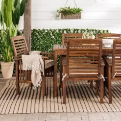 Ravenscroft 7pc Acacia Wood Patio Dining Set - Saracina Home -Outdoor Comfort Deals Store GUEST b78e8095 22be 4edf aca0 e946d65318f6