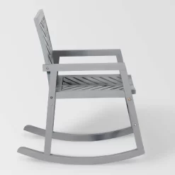Slatted Chevron Acacia Wood Patio Rocking Chair - Saracina Home -Outdoor Comfort Deals Store GUEST b7b893eb ad3c 4c88 b8b9 82130cfbfc97