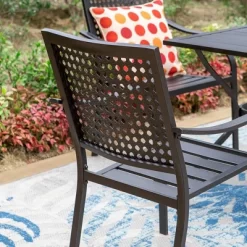 7pc Outdoor Dining Set With Chairs & Metal Table With Umbrella Hole - Captiva Designs -Outdoor Comfort Deals Store GUEST b7c26005 681b 499d 9f4d 2c11e64e8c8c