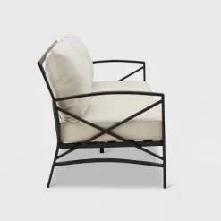 Kaplan Outdoor Metal Sofa Oil Rubbed Bronze With Cushions - Crosley -Outdoor Comfort Deals Store GUEST b82b31bc 853d 477a 9940 d07783ce74e2