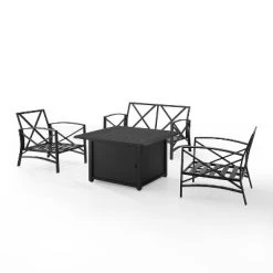 Kaplan 4pc Outdoor Conversation Set With Dante Fire Table - Oatmeal - Crosley 15 Kaplan 4pc Outdoor Conversation Set With Dante Fire Table - Oatmeal - Crosley -Outdoor Comfort Deals Store GUEST b885c07b 6b1a 4253 a857 8940a8a3bb8e