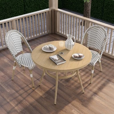 3pc Arna Patio Set With 40" Round Dining Table - MiBasics 9 3pc Arna Patio Set With 40" Round Dining Table - MiBasics - Image 9