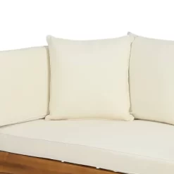 Serene Outdoor Acacia Wood Expandable Daybed With Cushions - Teak/Beige/Khaki - Christopher Knight Home -Outdoor Comfort Deals Store GUEST bb16ad51 9144 40e8 b651 924b5b7d521a
