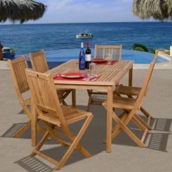 Prague 7pc Patio Teak Wood Dining Set - International Home Miami 7 Prague 7pc Patio Teak Wood Dining Set - International Home Miami -Outdoor Comfort Deals Store GUEST bbdb2590 c835 410f 827a 6602558f47ac