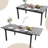 7pc Outdoor Dining Set With Expandable Metal Table - Captiva Designs