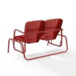 Ridgeland Outdoor Metal Loveseat Glider - Red - Crosley -Outdoor Comfort Deals Store GUEST bd9d0120 173d 467a a0f3 eba58ea07099