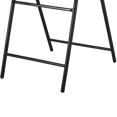 5-Piece Patio Rattan Dining Table Set , Counter Height PE Wicker Dining Table Set With Umbrella Hole And 4 Foldable Chairs, Brown-ModernLuxe 8 5-Piece Patio Rattan Dining Table Set , Counter Height PE Wicker Dining Table Set With Umbrella Hole And 4 Foldable Chairs, Brown-ModernLuxe - Image 8