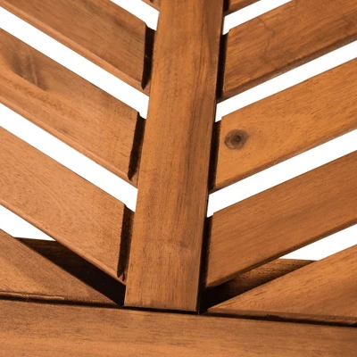 2pk Slatted Chevron Acacia Wood Patio Chairs - Saracina Home 17 2pk Slatted Chevron Acacia Wood Patio Chairs - Saracina Home - Image 17