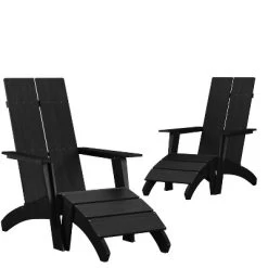 Flash Furniture Set Of 2 Sawyer Modern All-Weather Poly Resin Wood Adirondack Chairs With Foot Rests -Outdoor Comfort Deals Store GUEST be4b2f90 eebf 4e28 b967 884645fc53af 1