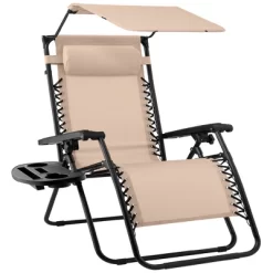 Best Choice Products Folding Zero Gravity Recliner Patio Lounge Chair W/ Canopy Shade, Headrest, Tray -Outdoor Comfort Deals Store GUEST beaf9ce6 087b 4190 9817 a19cc5d15302