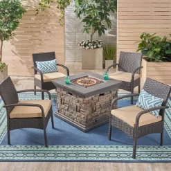 Christopher Knight Home 5pc Cordoba Wrought Iron Outdoor Patio Fire Pit Furniture Set With Club Chairs 12 Christopher Knight Home 5pc Cordoba Wrought Iron Outdoor Patio Fire Pit Furniture Set With Club Chairs -Outdoor Comfort Deals Store GUEST bf48021e c56a 442d be10 f46eaf58a796