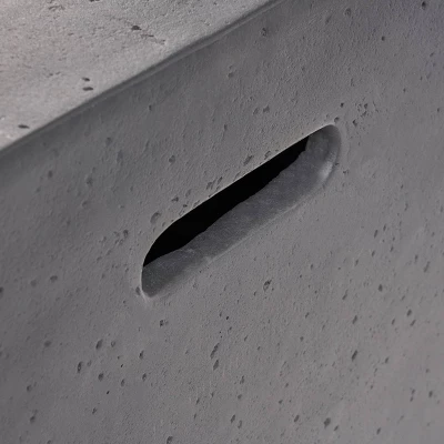 7pc Brava Acacia Patio Sectional Sofa Set With Fire Pit Gray - Christopher Knight Home 3 7pc Brava Acacia Patio Sectional Sofa Set With Fire Pit Gray - Christopher Knight Home - Image 3