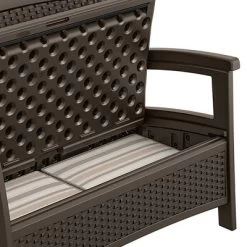 Suncast Loveseat With Storage Area & Trash Hideaway 33 Gallon Capacity Container -Outdoor Comfort Deals Store GUEST c0976c27 9933 4f77 b003 4d8ca0854f2f