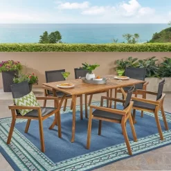 O'Shanter 7pc Acacia Dining Set - Christopher Knight Home -Outdoor Comfort Deals Store GUEST c4b33ceb e14d 41a8 b407 ffa60cf7ea1b