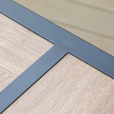 7pc Outdoor Dining Set With Faux Wood Table With Umbrella Hole - Captiva Designs 2 7pc Outdoor Dining Set With Faux Wood Table With Umbrella Hole - Captiva Designs - Image 2