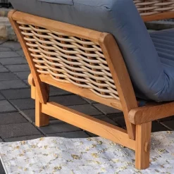 Cambridge Casual Auburn Teak & Wicker Outdoor Patio Daybed With Cushion Brown/Blue 14 Cambridge Casual Auburn Teak & Wicker Outdoor Patio Daybed With Cushion Brown/Blue -Outdoor Comfort Deals Store GUEST c53031c4 9097 40ac b63a 69d3a36ac360