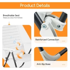 Costway Patio PP Folding Chair Adjustable Reclining 7-Level All-Weather Portable Outdoor -Outdoor Comfort Deals Store GUEST c5fdb0f5 9fff 488b 8d8f bd4099f771a1