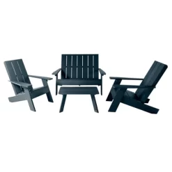 Italica 4pc Outdoor Set With Modern Adirondack Chairs, Double Wide Adirondack Chairs & Table - Highwood 19 Italica 4pc Outdoor Set With Modern Adirondack Chairs, Double Wide Adirondack Chairs & Table - Highwood -Outdoor Comfort Deals Store GUEST c7287b6e f463 45bb a352 b12107190c4d
