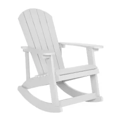 Merrick Lane All-Weather Polyresin Adirondack Rocking Chair With Vertical Slats -Outdoor Comfort Deals Store GUEST c80dad3c 9a5b 451f a32a 4c9fe7377557