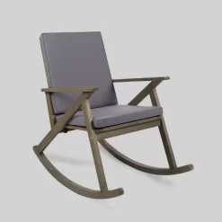 Gus Acacia Wood Patio Rocking Chair - Christopher Knight Home -Outdoor Comfort Deals Store GUEST c8f93187 ec05 419f 853f ff0c14f74ce8