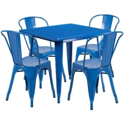 Flash Furniture Commercial Grade 31.5" Square Metal Indoor-Outdoor Table Set With 4 Stack Chairs 34 Flash Furniture Commercial Grade 31.5" Square Metal Indoor-Outdoor Table Set With 4 Stack Chairs -Outdoor Comfort Deals Store GUEST caa9d931 29b6 43a8 8933 349237837f70
