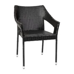 Emma And Oliver All-Weather Indoor/Outdoor Stacking Patio Dining Chair With Steel Frame And Weather Resistant PE Rattan -Outdoor Comfort Deals Store GUEST cbe8cec9 ec63 4926 b54f d7751ecba7b4