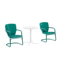 Ridgeland 3pc Outdoor Bistro Set With Table & 2 Chairs - Turquoise Gloss - Crosley 16 Ridgeland 3pc Outdoor Bistro Set With Table & 2 Chairs - Turquoise Gloss - Crosley -Outdoor Comfort Deals Store GUEST cc9f05cd 6062 47e4 ba9f 7e78f83d4f80