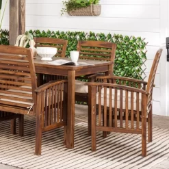 Ravenscroft 7pc Acacia Wood Patio Dining Set - Saracina Home -Outdoor Comfort Deals Store GUEST cf137a87 7e75 4fce be77 4ff13e54d304