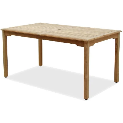 Prague 7pc Patio Teak Wood Dining Set - International Home Miami 2 Prague 7pc Patio Teak Wood Dining Set - International Home Miami - Image 2