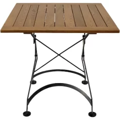 Sunnydaze Decor Sunnydaze Indoor/Outdoor Chestnut Wood Portable Folding Square Patio Bistro Table - 31" - Brown -Outdoor Comfort Deals Store GUEST cfe8360b 470b 4413 b08d 4ac55f1c8799
