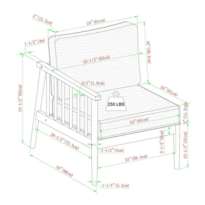 Saracina Home 4pc Modern Boho Eucalyptus Spindle Outdoor Sectional Set 8 Saracina Home 4pc Modern Boho Eucalyptus Spindle Outdoor Sectional Set - Image 8