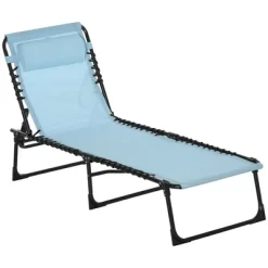 Outsunny Outdoor Folding Chaise Lounge Chair Portable Lightweight Reclining Garden Sun Lounger With 4-Position Adjustable Backrest For Patio, Deck, And Poolside -Outdoor Comfort Deals Store GUEST d28af4cc 21a0 42a2 aa25 907a91e3c4fa