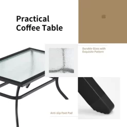 Costway 2 PCS Patio Loveseat With Coffee Table Outdoor Sofa Bench With Cushions -Outdoor Comfort Deals Store GUEST d34f456b c848 41f2 9bb1 563c67574f43