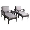 Honolulu 5pc Wicker Patio Seating Set With Cushions - Gray - Christopher Knight Home