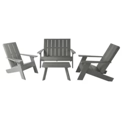 Italica 4pc Outdoor Set With Modern Adirondack Chairs, Double Wide Adirondack Chairs & Table - Highwood 18 Italica 4pc Outdoor Set With Modern Adirondack Chairs, Double Wide Adirondack Chairs & Table - Highwood -Outdoor Comfort Deals Store GUEST d3c5928b 07bd 43aa 986e 002b554a0c6e