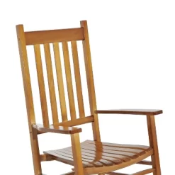 Outsunny Wooden Rocking Chair Indoor / Outdoor Rocker With High Back For Patio, Porch -Outdoor Comfort Deals Store GUEST d57e8022 f694 4b01 83ea d785515c73d2