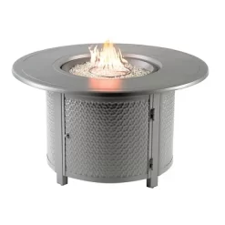 44" Round Aluminum 55000 BTUs Propane Casual Fire Table With 2 Covers - Oakland Living -Outdoor Comfort Deals Store GUEST d99cd3f6 9a3b 40fa ac44 f1bc1817ff34