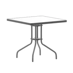 Emma And Oliver 31.5'' Square Glass Top Metal Table With 4 Aluminum Slat Stack Chairs 15 Emma And Oliver 31.5'' Square Glass Top Metal Table With 4 Aluminum Slat Stack Chairs -Outdoor Comfort Deals Store GUEST db995c4a d71b 4db8 a317 4a2289bc92df